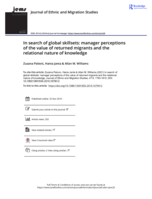 In search of global skillsets: manager perceptions of the value of returned migrants and the relational nature of knowledge