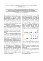 Classroom ventilation and COVID 19 airborne transmission risk in schools: Insights from COTRACE project