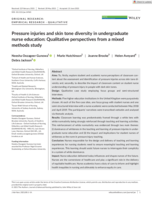 Pressure injuries and skin tone diversity in undergraduate nurse education: Qualitative perspectives from a mixed methods study