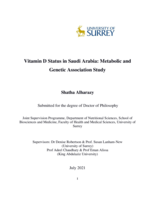 Vitamin D Status in Saudi Arabia: Metabolic and Genetic Association Study