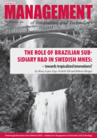 The role of Brazilian subsidiary R&D in Swedish MNEs: – towards tropicalized innovations?