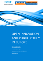 OPEN INNOVATION AND PUBLIC POLICY IN EUROPE