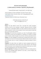The artist and the photograph: A semiotic analysis of consumers' experiences with photographs