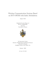 Wireless Communication Systems Based on DCT-OFDM with Index Modulation