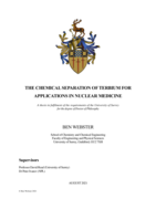 The chemical separation of terbium for applications in nuclear medicine