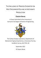 The Influence of Process Chemistry on Heat Exchanger Fouling in Isocyanate Production