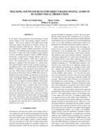 Tracking Sound Sources for Object-based Spatial Audio in 3D Audio-visual Production