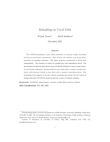 Defaulting on Covid debt