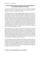 Human Rights Protection through the Lens of the EU Charter of Fundamental Rights and the ECHR
