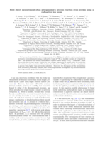 First Direct Measurement of an Astrophysical p-Process Reaction Cross Section Using a Radioactive Ion Beam