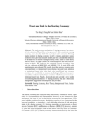 Trust and Role in the Sharing Economy