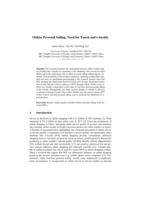 Online Personal Selling, Need for Touch and e-Loyalty