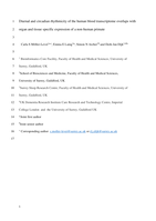 Diurnal and circadian rhythmicity of the human blood transcriptome overlaps with organ- and tissue-specific expression of a non-human primate
