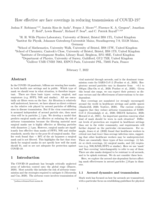 How effective are face coverings in reducing transmission of COVID-19?