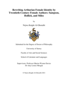 Rewriting Arthurian Female Identity by Twentieth-Century Female Authors: Sampson, Hollick, and Miles