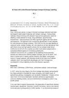 30 Years with ortho-directed hydrogen isotope exchange labelling