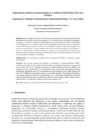 Explorando los desafí os de la interpretación en el Ámbito de Salud Mental: Dos Casos Prácticos Exploring the Challenges of Interpreting in Mental Health Settings: Two Case Studies