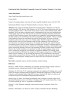 Exploring the Role of Specialised Comparable Corpora in Translator Training: A Case Study