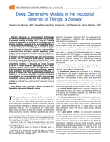 Deep Generative Models in the Industrial Internet of Things: A Survey