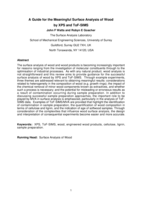 A guide for the meaningful surface analysis of wood by XPS and ToF-SIMS