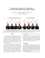 Signing at Scale: Learning to Co-Articulate Signs for Large-Scale Photo-Realistic Sign Language Production