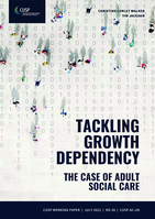 Tackling growth dependency—the case of adult socialcare