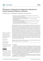 Practitioners  Participatory Development of Indicators for Island Community Resilience to Disasters