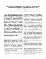 A novel deep learning approach using AlexNet for the classification  of electroencephalograms in Alzheimer’s Disease and Mild  Cognitive Impairmen