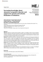 Increasing knowledge about obsessive compulsive disorder and support for parents and schools: Evaluation of initiatives