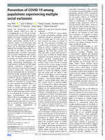 Prevention of COVID-19 among populations experiencing multiple social exclusions
