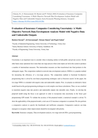 Evaluation of Insurance Companies Considering Uncertainty: A Multi- Objective Network Data Envelopment Analysis Model with Negative Data and Undesirable Outputs