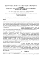 Semantic data innovation hubs: answer as a service