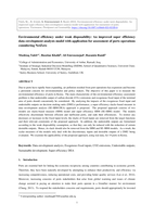 Environmental efficiency under weak disposability: an improved super efficiency data envelopment analysis model with application for assessment of port operations considering NetZero