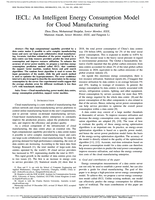 IECL: An Intelligent Energy Consumption Model for Cloud Manufacturing