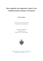 New regularity and uniqueness results in the multidimensional Calculus of Variations