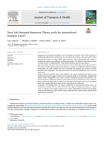 Does Job Demands-Resources Theory work for international business travel?