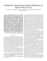 Probabilistic Shaping Based Spatial Modulation for Spectral-Efficient VLC