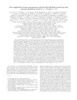 First application of mass measurement with the Rare-RI Ring reveals the solar r-process abundance trend at A=122 and A=123