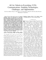 6G for Vehicle-to-Everything (V2X) Communications: Enabling Technologies, Challenges, and Opportunities