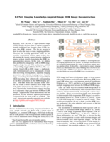 KUNet: Imaging Knowledge-Inspired Single HDR Image Reconstruction