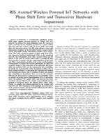 RIS Assisted Wireless Powered IoT Networks with Phase Shift Error and Transceiver Hardware Impairment