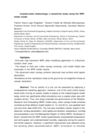 Coastal-urban meteorology: A sensitivity study using the WRF-urban model