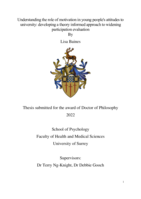 Understanding the role of motivation in young people's attitudes to university: developing a theory informed approach to widening participation evaluation