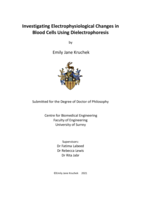 Investigating Electrophysiological Changes in Blood Cells Using Dielectrophoresis
