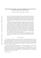 Axisymmetric ridges and circumferential buckling of indented shells of revolution