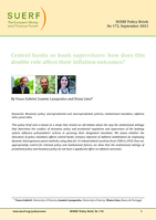 Central banks as bank supervisors: how does this double role affect their inflation outcomes?