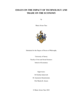 Essays on the impact of technology and trade on the economy