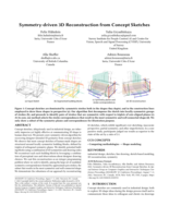 Symmetry-driven 3D Reconstruction from Concept Sketches