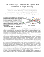 UAV-enabled Edge Computing for Optimal Task Distribution in Target Tracking