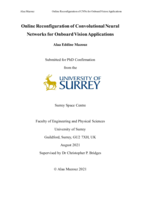 Online Reconfiguration of Convolutional Neural Networks for Onboard Vision Applications